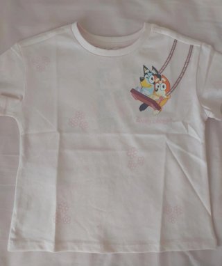 Camiseta infantil Bluey rosa