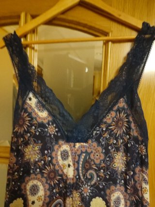 Vestido playero con puntilla XL