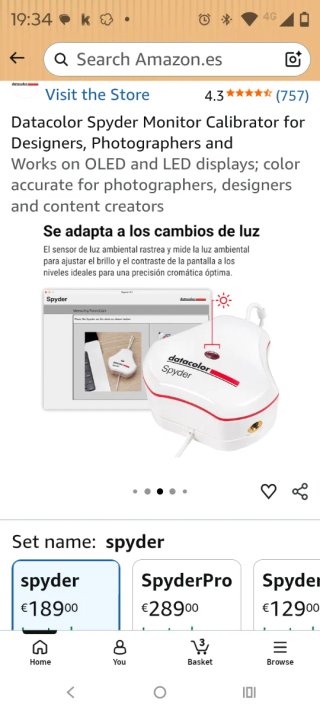 Calibrador de Monitor Datacolor Spyder