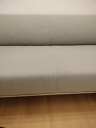 Sofá 3 plazas tela gris