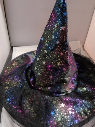 Gorro de Bruja para Halloween con Flor