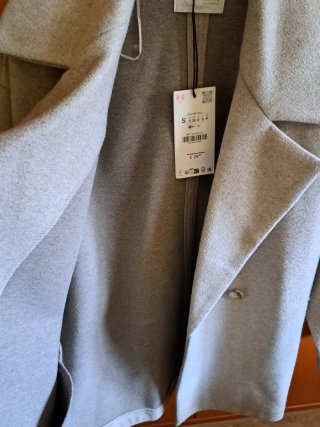 Abrigo Zara beige claro  Talla S