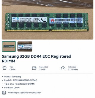 Samsung 32GB DDR4 ECC Registered RDIMM