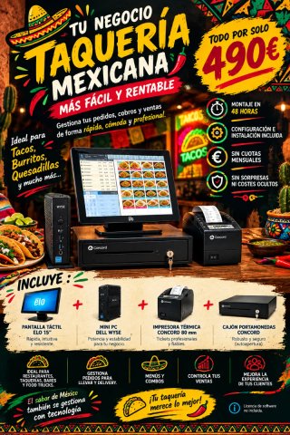 TPV Táctil Completo Taquería