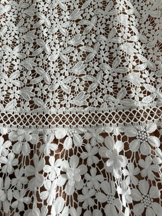 Falda Midi Guipur Michael Kors Blanca