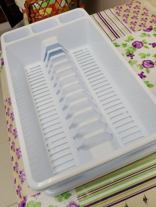 Escurridor de platos blanco