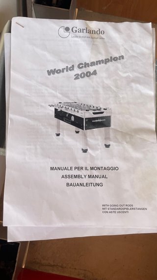 Garlando World Champion – Futbolín Profesional