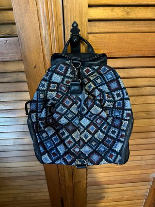 Mochila étnica geométrica