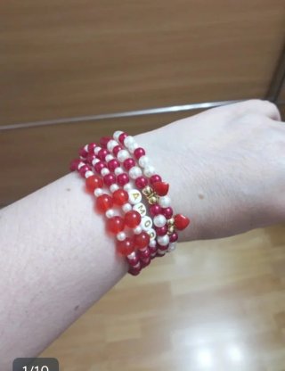 Conjunto de 5 pulseras elásticas de 19 cm