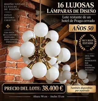 Lámparas y muebles vintage de diseño original