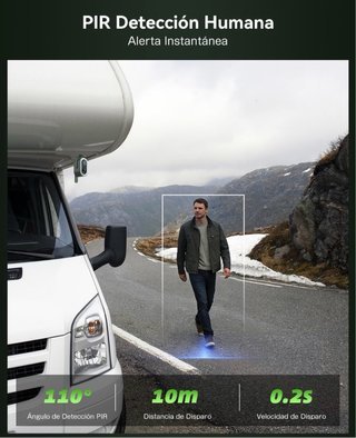 Cámara Magnética Xega 4G LTE 2K Batería 6000mAh