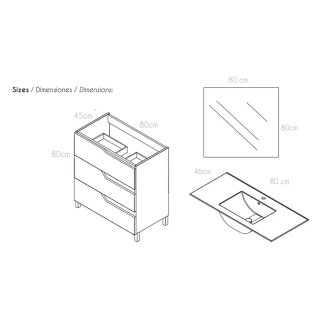 Encimera Riva mueble de baño