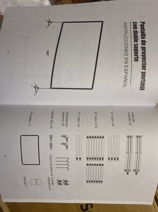 Pantalla para Proyector de 100 pulgadas