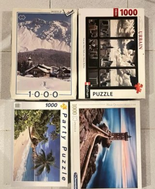 Lote 4 Puzzles 1000 Piezas