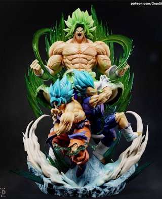 Figura Resina Dragon Ball: Goku, Vegeta y Broly