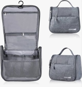 Neceser de Viaje Colgante Gris