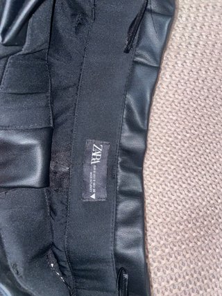 Falda Pantalón corto de cuero negro