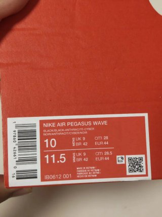 T44 Nike Air Pegasus Wave Negras