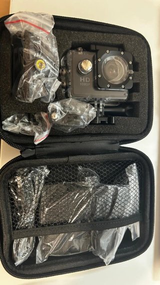 Cámara de acción HD 1080P con accesorios