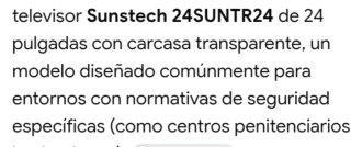 TV Transparente taleguera