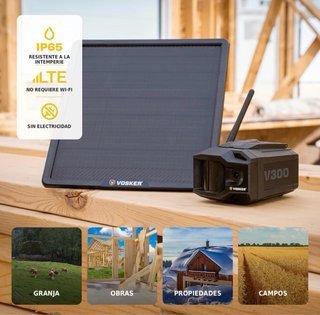 Cámara Seguridad Vosker V300 Ultimate Solar 4G-LTE
