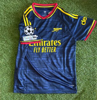 Camiseta Arsenal 2ª + Parche Champions Talla M