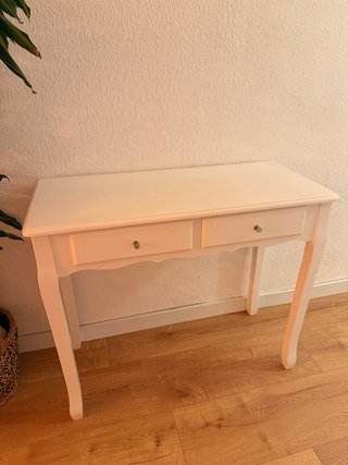 Tocador/Escritorio blanco con cajones