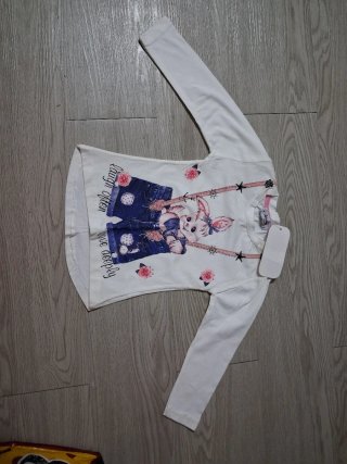 Camiseta manga larga niña, 1-2 años