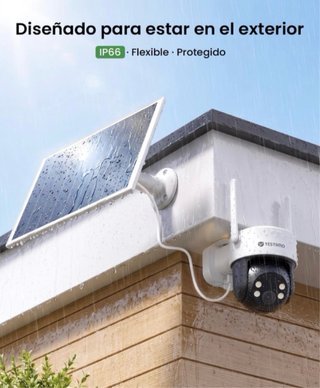 Cámara Vigilancia Solar Exterior WiFi 4MP