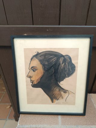 Cuadro A.Picas - Retrato Mujer