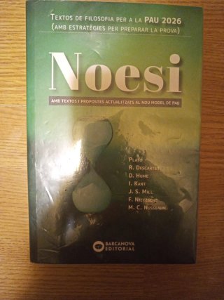 Noesi Filosofía Bachillerato. Catalán