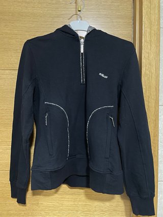 Sudadera con Capucha Mito Negra