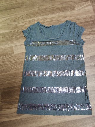 Camiseta de rayas con lentejuelas