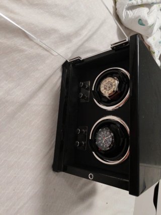 Caja Giratoria para 2 Relojes con Luz