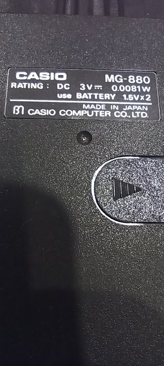 Calculadora Casio MG-880 Vintage con Funda