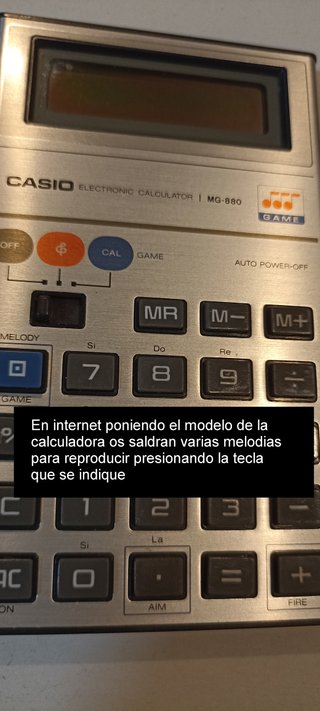 Calculadora Casio MG-880 Vintage con Funda