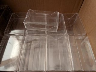 Lote de  Cajas de visita Transparentes