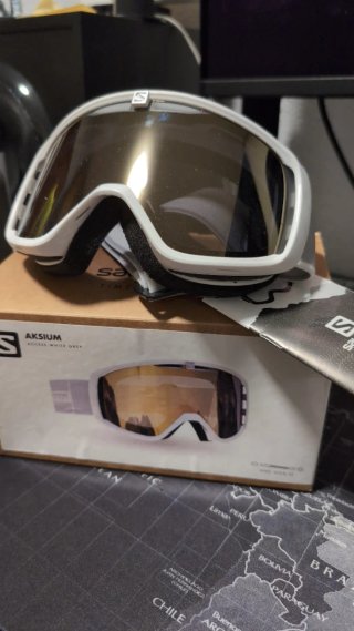 Gafas de Esquí Salomon Aksium White Grey
