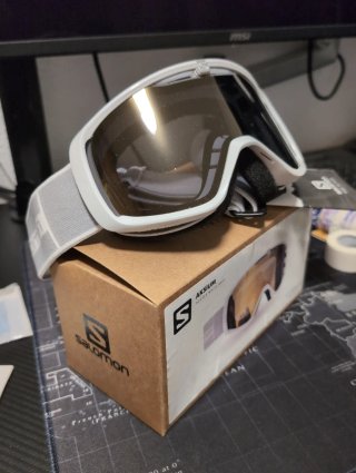 Gafas de Esquí Salomon Aksium White Grey