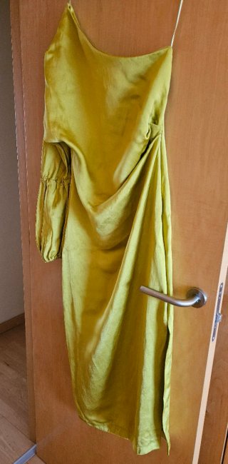 Vestido de Fiesta verde Pistacho