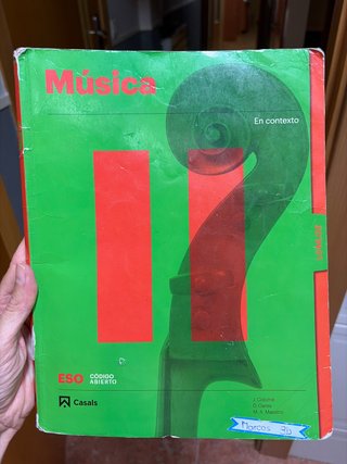 Libro de Música ESO - Casals 9788431873854