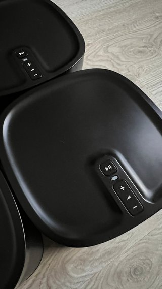 4x Colunas Som WiFi Sonos Play:1 Pretas