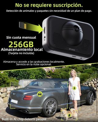 Cámara de vigilancia WiFi para ventana SHOWMO 2,5K