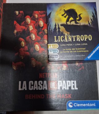 Lote 2 Juegos Mesa: La Casa de Papel y Licántropo.
