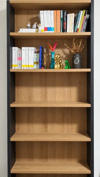 Estantería de madera hecha a mano