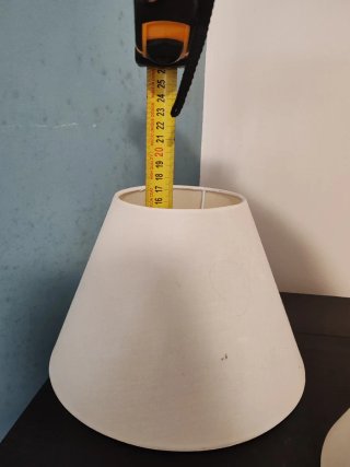 Coppia di Paralumi Tronco-Conici Beige