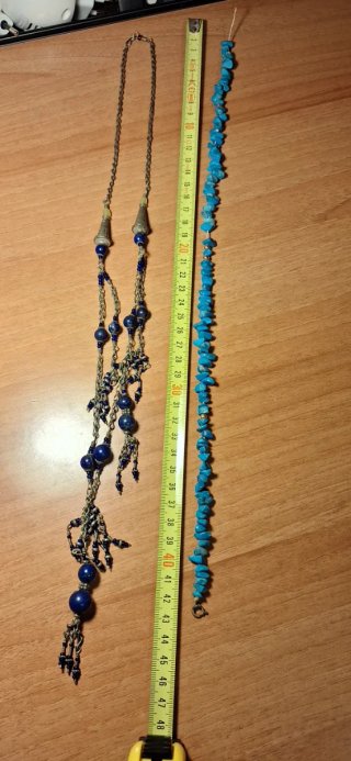 Bigiotteria collane blu e argento