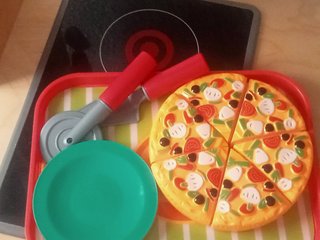 Cocina de juguete con accesorios