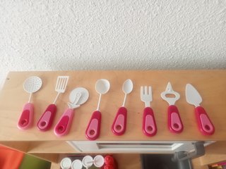 Cocina de juguete con accesorios