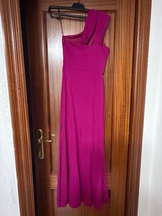 Vestido largo de fiesta morado